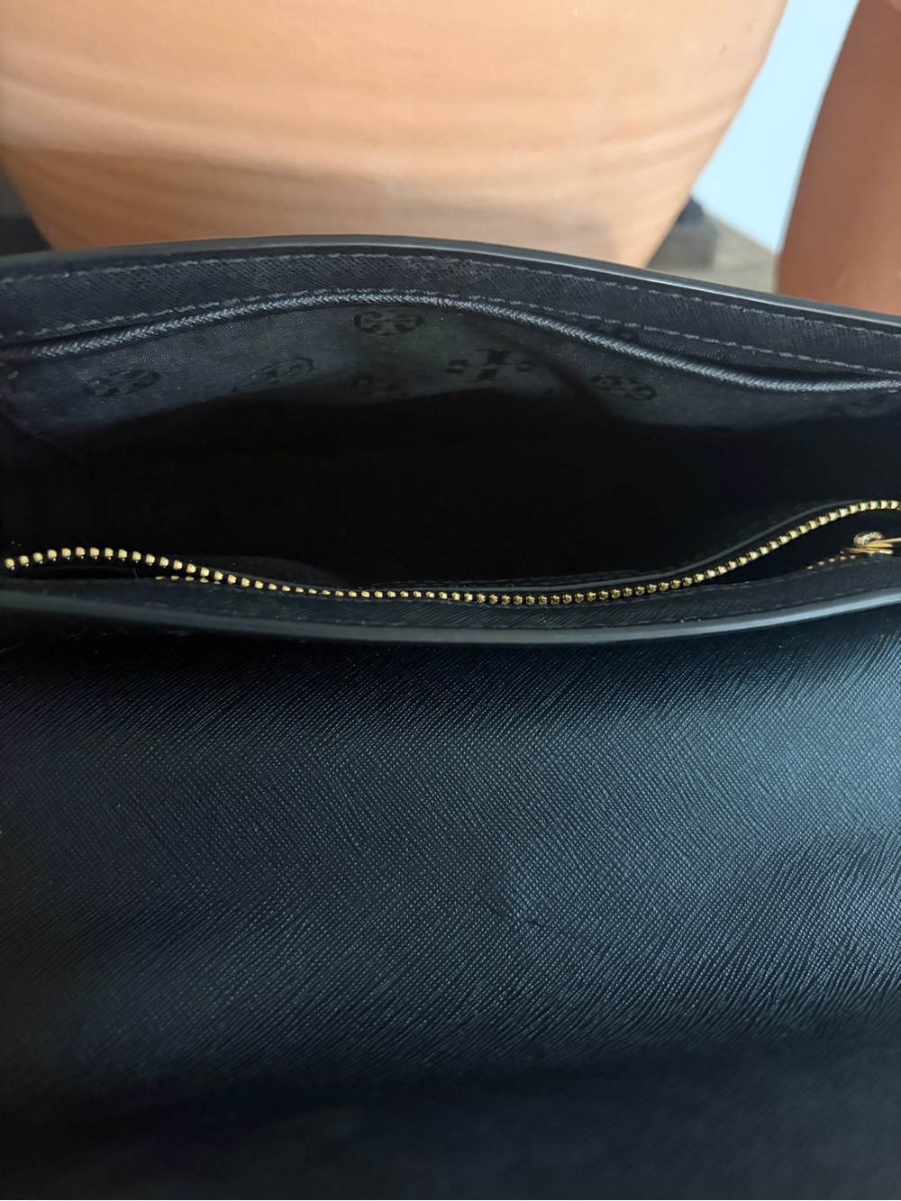 Tory Burch Emerson Small Top Handle Satchel Black No Crossbody Strap - Picture 7 of 8